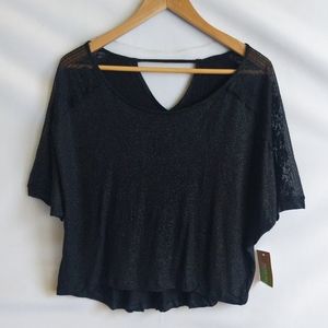 Dream Out Loud by Selena Gomez Black Batwing Top Size XL